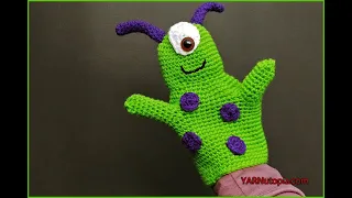 How to Crochet Tutorial: DIY Alien Hand Puppet by YARNutopia