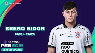 BRENO BIDON PES 2021 (CORINTHIANS) EFOOTBALL COMO CRIAR