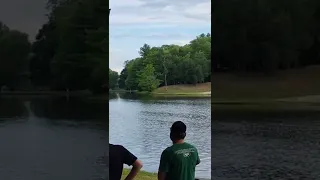 600ft Throw Over The Water | David Wiggins Jr. #shorts #discgolf #discgolfdaily #discgolfeveryday