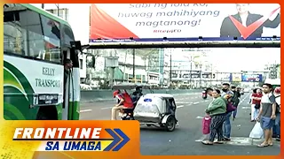 Maraming commuter, inabot ng ilang oras bago makasakay dahil sa tigil-pasada | Frontline Sa Umaga
