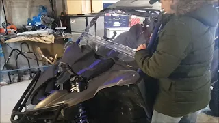 How to Install Super ATV Flip Up Windshield On Yamaha YXZ | Super ATV  Installation on YXZ