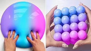 ⓐⓢⓜⓡ SLIME COLORING - Most Satisfying Slime ASMR Video P254