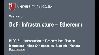 DeFi - Session 3: DeFi Infrastructure I: Ethereum