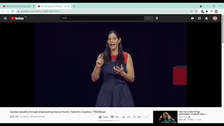 Gender equality through empowering men at home   Natacha Catalino   TEDxBasel   YouTube   Google Chr