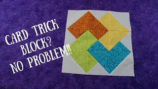 Card Trick Quilt Block Tutorial