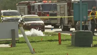 Water main break on International Drive