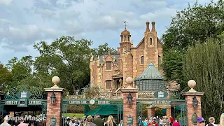 Haunted Mansion with Hatbox Ghost | Magic Kingdom | Walt Disney World Resort 2023 4K
