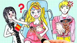 [🌼Paperdiy🌼]Barbie cheated on Ken😱💔 Pregnancy Process🤰 Rescue Pregnant Mother 종이놀이