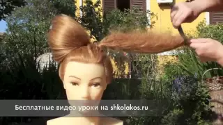 Прическа  для длинных волос Бант Мальвины beauty hairstyle for every day