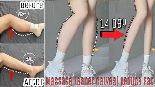 Top Exercises For Calves | Massage to reduce fat big calves | Slimmer calves after 10 days