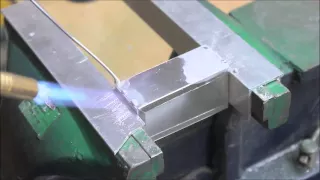 Lutowanie aluminium palnikiem / Aluminum soldering