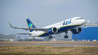 AIRBUS A320 DECOLANDO DE FLORIANÓPOLIS PARA BASE AÉREA DE CANOAS RS #FS2020