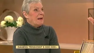 Här vinner Birgitta fem miljoner på triss - Nyhetsmorgon (TV4)