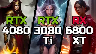 RTX 4080 vs RTX 3080 Ti vs RX 6800 XT - Test in 9 Games