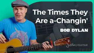 The Times They Are a-Changin' by Bob Dylan | Guitar Lesson
