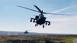 AH64 Apaches Flyover!
