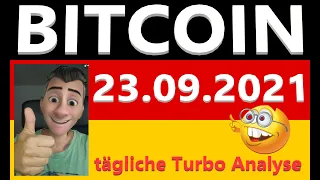 Bitcoin 23.09.2021 - tägliche Turbo Analyse