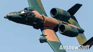 A-10 Demo (SEA Camo!) with Pyro - Cleveland Airshow 2021