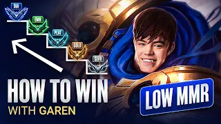 How to CLIMB OUT of LOW MMR using GAREN - Season 14 Garen Guide