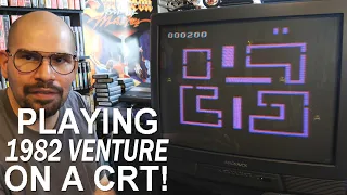 Venture for Atari 2600 on a CRT (Memory Lane)