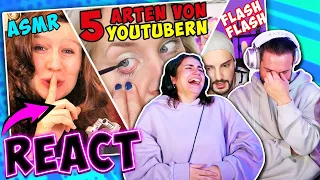 GANZ WILDE REACTION AUF 5 ARTEN VON YOUTUBERN! Lachflash mit Kaan & Dania