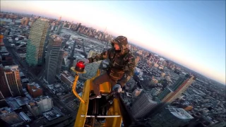 New York Sunrise Crane Climb