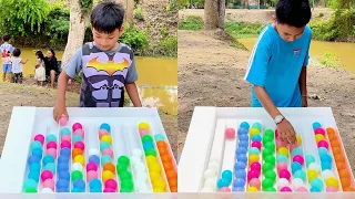 Puzzle sort ball game challenge - very smart players