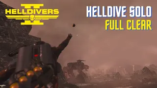 Helldivers 2: Jetpack Commando Gameplay (Helldive Solo /// All Clear /// No Deaths)