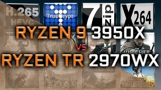 Ryzen 9 3950X vs Ryzen TR 2970WX Benchmarks - 15 Tests