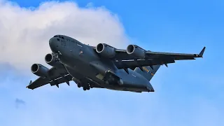 Boeing C-17 Globemaster III landing at Vnukovo Int airport