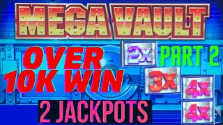 2 JACKPOTS HANDPAYS  MEGA VAULT HUGE WIN WHAT A COMEBACK!!!!!