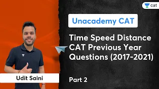 Time Speed Distance CAT Previous Year Questions (2017-2021) Part - II | Udit Saini | Unacademy CAT