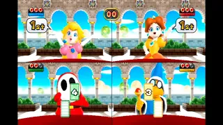 Mario Party 9 - DK's Jungle Ruins - Peach vs Daisy vs Shy Guy vs Magikoopa