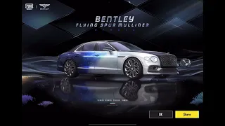 PubG Mobile 3.1 Bentley Collection Speed Draw