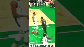 Jayson Tatum dunks on Greek Freek! #nba #espn #viral