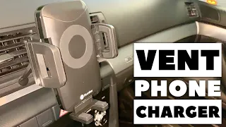 Car Vent Wireless Phone Charger Mount Review