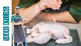 Partering af hel rå kylling - udskæring med kniv | GoCook by Coop | Gorm