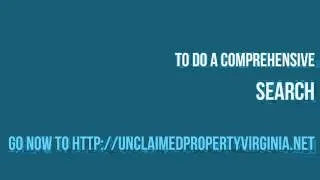Unclaimed Property Virginia