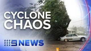 Days of heavy rain and power outages to follow Cyclone Trevor | Nine News Australia