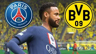 PSG vs DORTMUND Ultimate Difficulty Career FIFA 23 PS5 Realistic Gameplay MOD