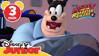 Mickey and the Roadster Racers | Pete Steals Mickey's Tire | Disney Junior UK