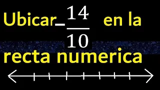 Ubicar -14/10 en la recta numerica , fraccion negativa en la recta , fracciones