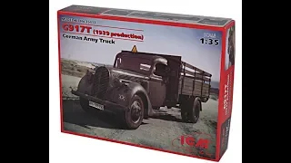 35413 ICM 1/35 G917T (производства 1939 г.) Германский армейский грузовой автомобиль