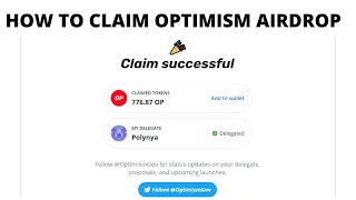 How to Claim Optimism Airdrop | $1500 Profit from OP Token Airdrop | $OP Token Claim Guide