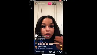 Chrisean rock getting clown￼on live for putting Blueface tattoo on her face #Shorts#fypシ゚viral#sub