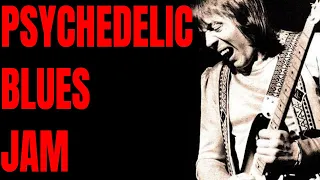 Psychedelic Blues Robin Trower Style Guitar Backing Track (A Minor)