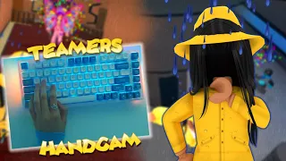 RAINY HANDCAM ASMR but I BEAT TEAMERS *mm2 voicechat* #10