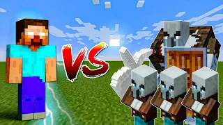 Minecraft Herobrine Vs Pillager||❤‍🔥