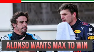 Alonso Wants Verstappen to Win the Title over Hamilton