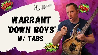 Warrant Down Boys Guitar Lesson + Tutorial